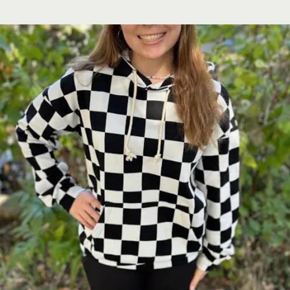 Ambers and Avenue Checkered Hoodie